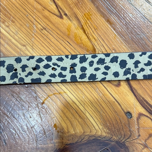 Betsey Johnson Leopard and Snake Skin Print and Double Sided Black Belt - Picture 5 of 8